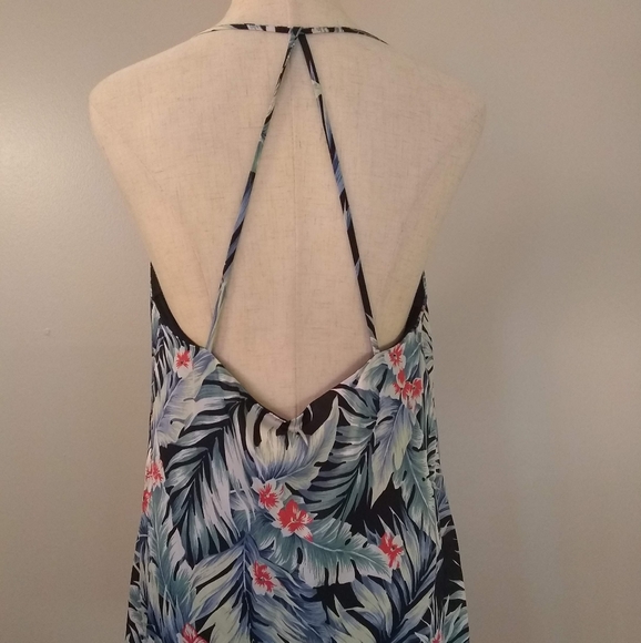 NWT Francesca's Hawaiian print slip dress, L - Picture 4 of 8